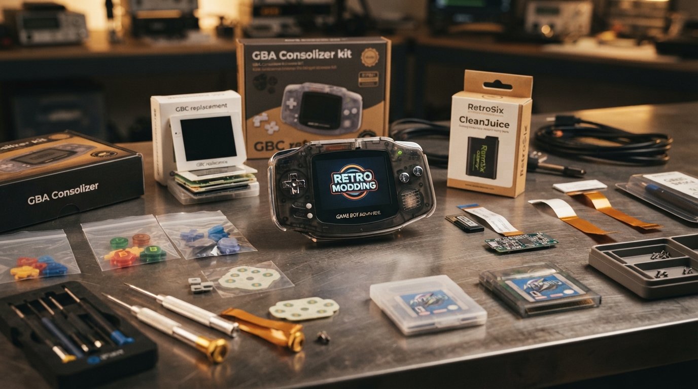 Blødt TPU-beskyttelsesetui til Game Boy DMG, krystaleffekt